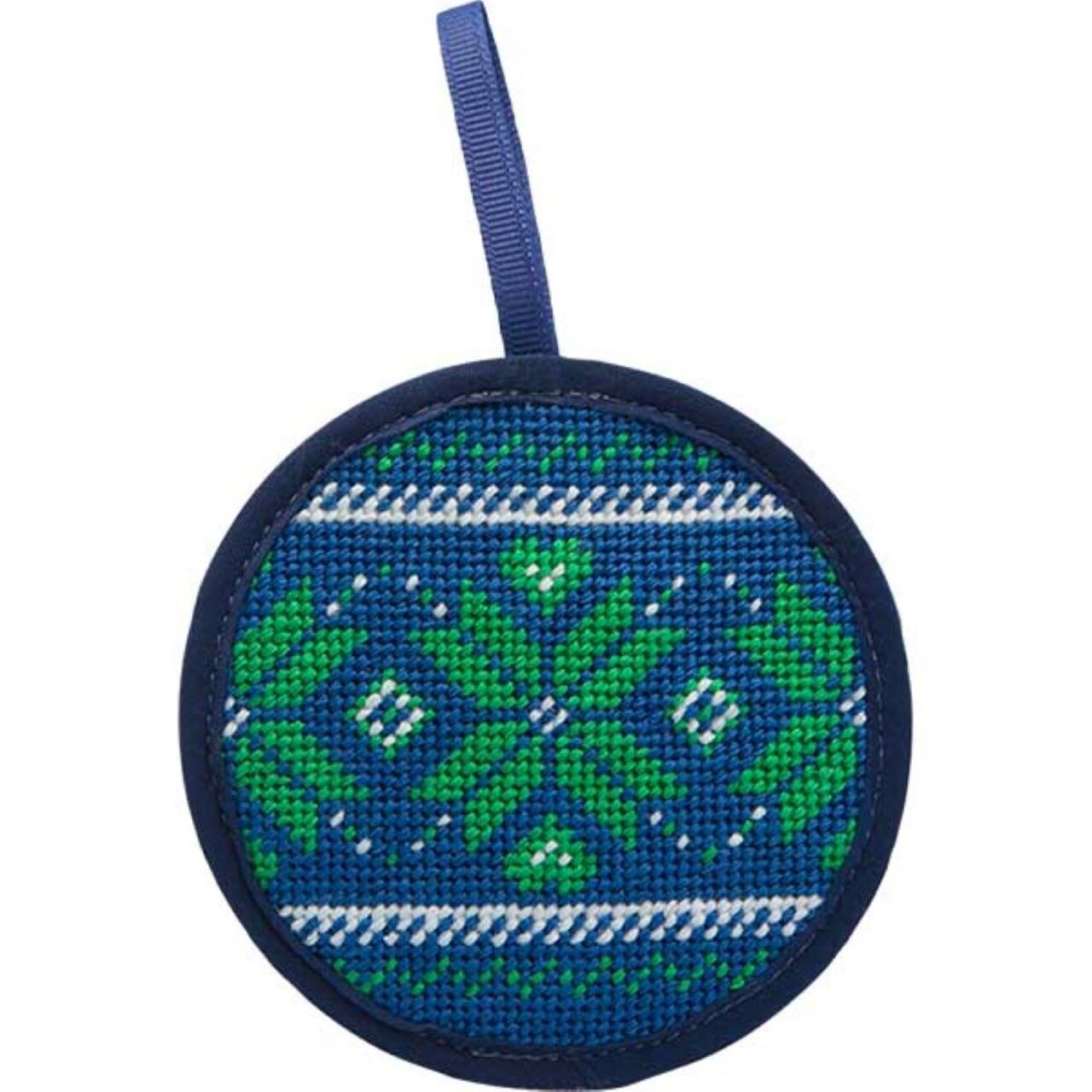 Alice Peterson Stitch-Ups Fair Isle Blue Needlepoint Ornament Kit